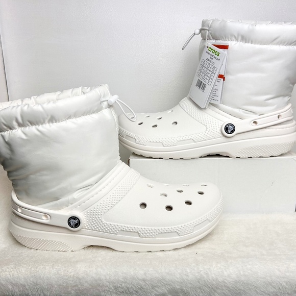 CROCS Other - White Crocs Men's and Women's Neo Puff Boot | Winter/ Rain Boots sz 12